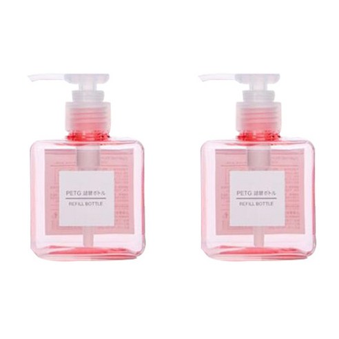 더자카 파스텔 컬러 공병 250ml, 2개, 핑크