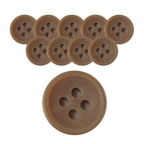 동화상가몰 DY와이셔츠 단추4 요크 무광 11.5mm, DBG, 10개입