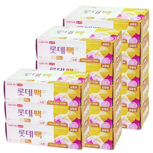 롯데이라이프 일회용 위생팩 알뜰형 소 100p, 13개