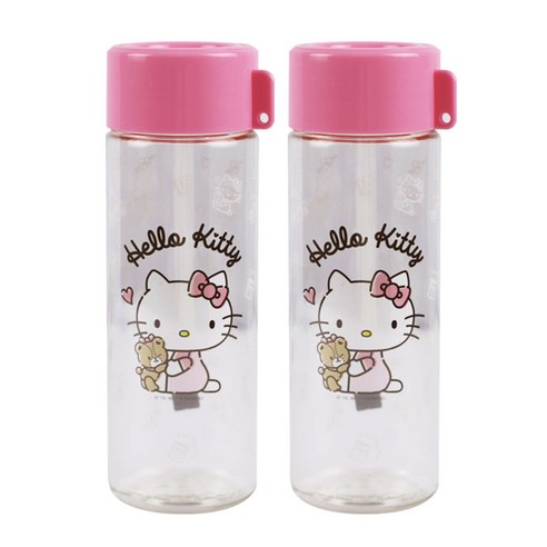 헬로키티 플레이 보틀 스마트캡 2p, 핑크, 500ml