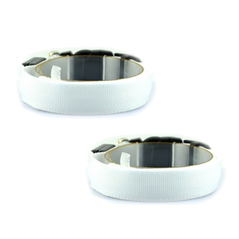 AnTs 반려동물 LED 멀티 목걸이 충전식 L, 화이트, 2개입