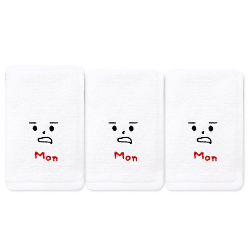 송월타월 요일기분핸드 행주, 월, 3개