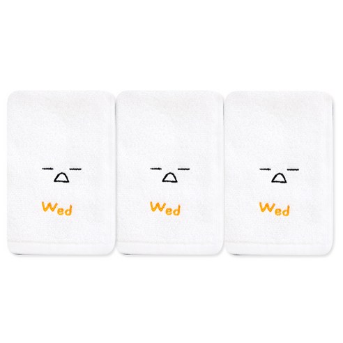 송월타월 요일기분핸드 행주, 수, 3개