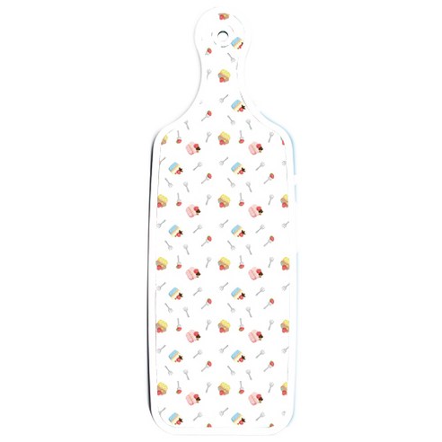 로엠디자인 양면 디자인 서빙도마, 피쉬블루 + 케익, 1개
