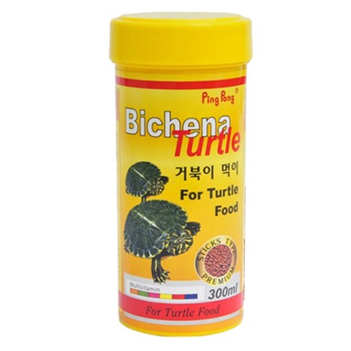 핑퐁 비치나 터틀 거북이 사료, 300ml, 1개