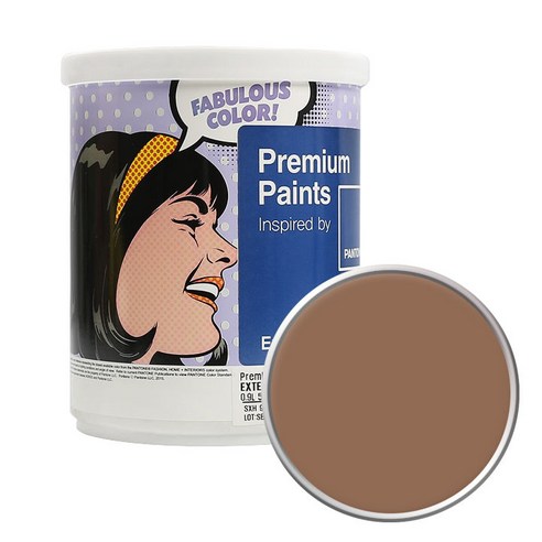노루페인트 팬톤 외부용 실외 무광페인트 1L, 17-1230 Mocha Mousse