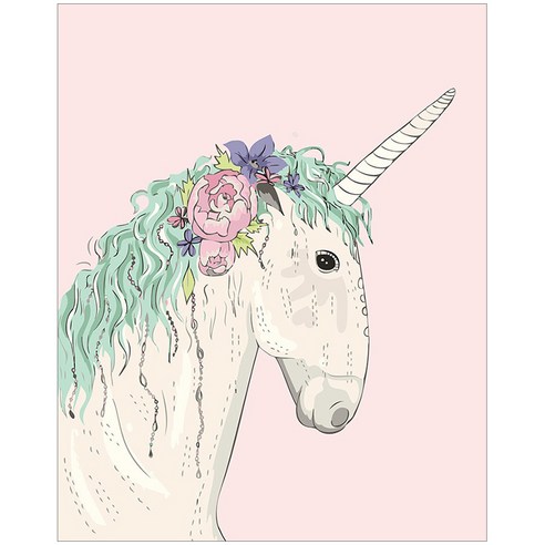 아이러브페인팅 DIY 명화그리기 40 x 50 cm, 러블리 유니콘, 1개