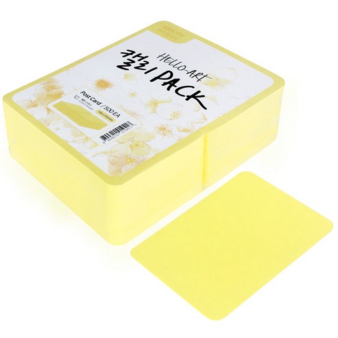 종이문화 헬로우아트캘리팩 스므스 엽서, 10 레몬, 500매입