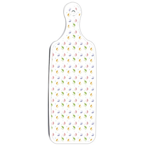 로엠디자인 양면 서빙 도마 보드 닭패턴, 우산, 1개