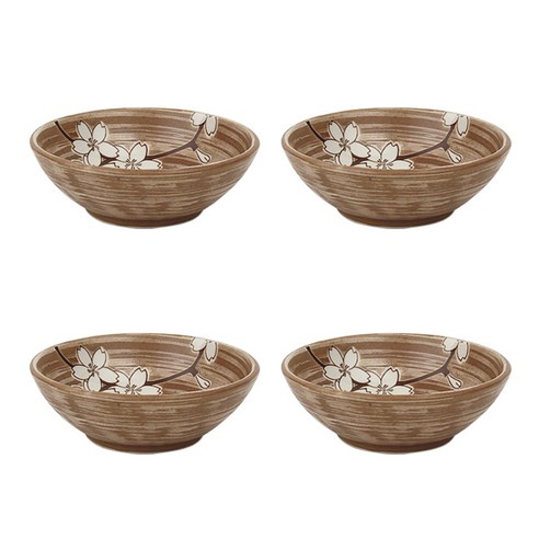 디어리빙 샌드사쿠라 쿠프 13cm, 브라운, 4개입