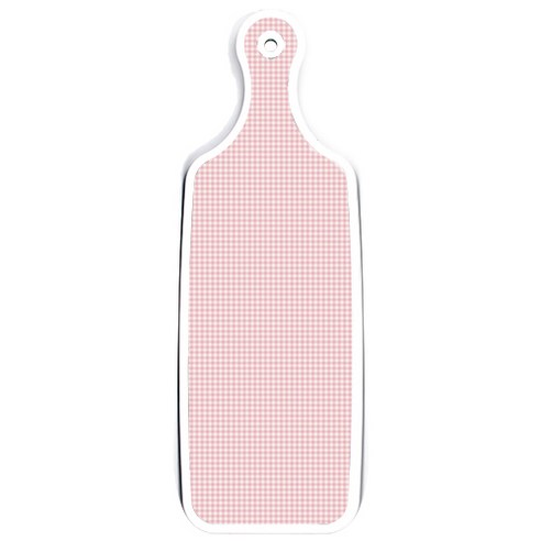 로엠디자인 양면 서빙도마 블루톤플라워, 훈색체크, 1개