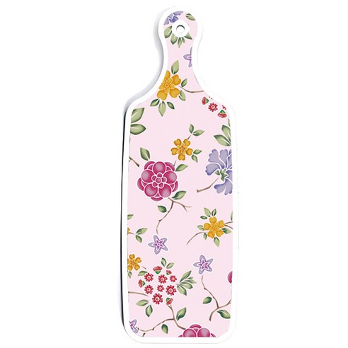 로엠디자인 양면 서빙 도마 보드 파스텔플라워패턴, 로맨틱레드floral연분홍색보드, 1개