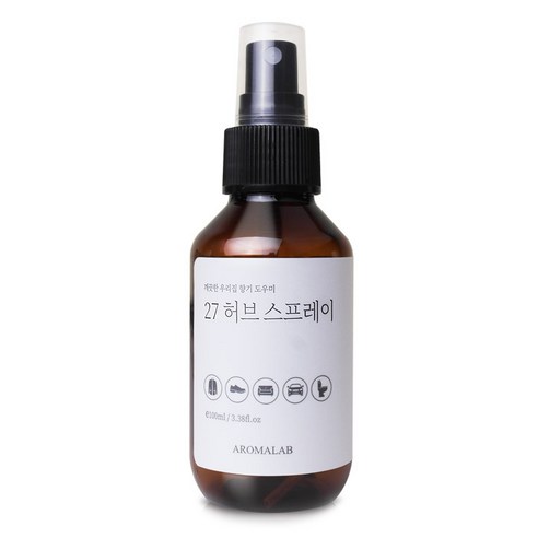 아로마랩 27 허브 스프레이 방향제 본품, 100ml, 1개