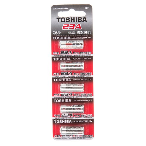 도시바 수은건전지A23, 5개입, 1개