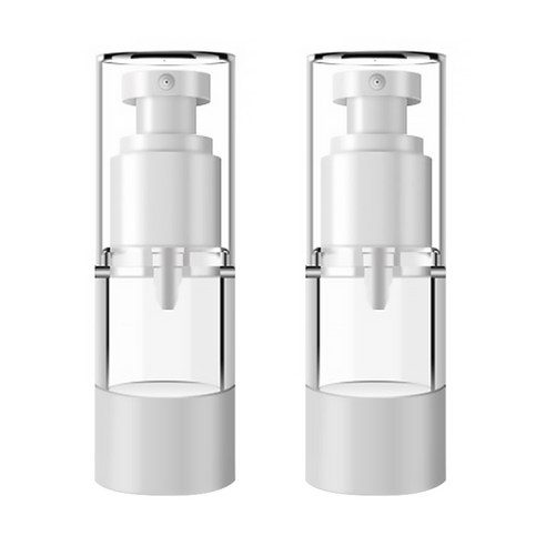 DM 뷰티 휴대용 펌프 스프레이 공병 플랫 진공 15ml, 혼합 색상, 2개입