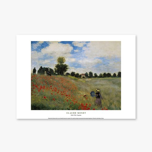 에이블밤부 Poppies 클로드모네004 종이포스터