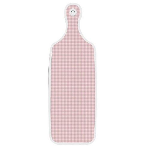 로엠디자인 양면 서빙도마 핑크복숭아, 훈색체크, 1개