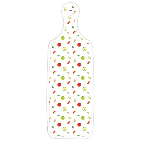 로엠디자인 양면 디자인 서빙 도마 보드 국화핑크분홍, 사과씨, 1개
