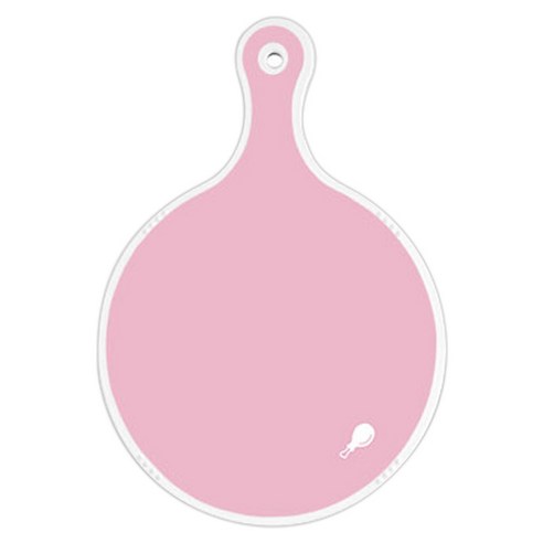 로엠디자인 양면 원형 서빙도마 분홍, 비색체리, 1개