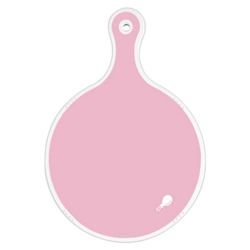 로엠디자인 양면 원형 서빙도마 분홍, 애플화이트, 1개