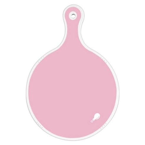 로엠디자인 양면 원형 서빙도마 분홍, 그린로즈, 1개