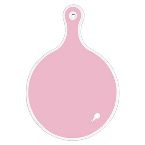 로엠디자인 양면 원형 서빙도마 분홍, 채소그린, 1개
