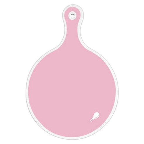 로엠디자인 양면 원형 서빙도마 분홍, 화단, 1개