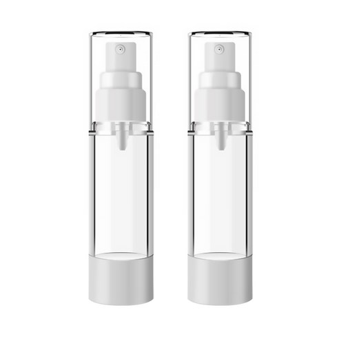 DM 뷰티 휴대용 스프레이 공병 플랫 진공 80ml, 혼합 색상, 2개