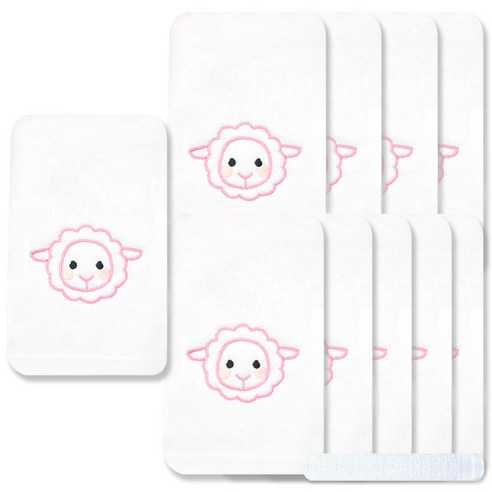 송월타월 열두간지 수건 130g 30수 면사 10p + 뷰티32 하얀색, 양, 1세트