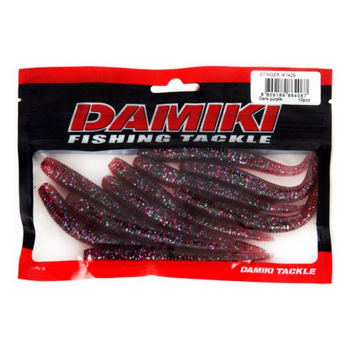 다미끼 스팅거 4인치 루어미끼 10p, 429 DARK PURPLE, 6.2g