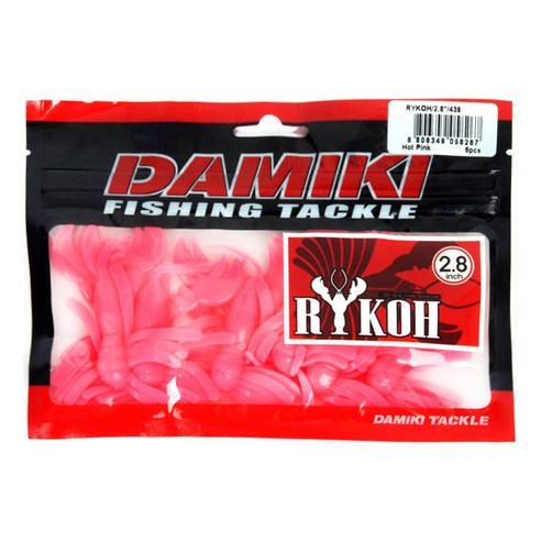 다미끼 라이코 2.8인치 루어미끼 6p, 438 HOT PINK, 7g