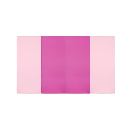 퍼니존 퍼니테라피 베이비핑크 비비드시리즈6 유아폴더매트, 베이비핑크 + 핫핑크