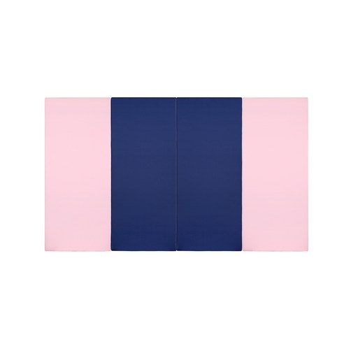 퍼니존 퍼니테라피 베이비핑크 비비드 시리즈6 영유아 폴더매트, 베이비핑크 + 블루 + 블루 + 베이비핑크