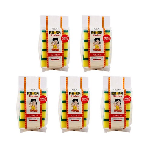 에이비엠 스펀지수세미, 4개입, 5개