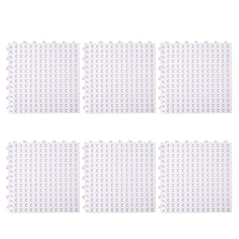 앤티스 주방용품 조립식 PVC 발매트 6p, 화이트