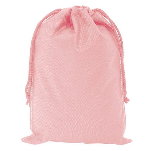 봄91 국산 끈조리개 부직포 주머니 25 x 35 cm, 연핑크, 5개