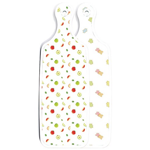 로엠디자인 양면 디자인 서빙 도마 보드 퍼즐, 사과씨, 1개