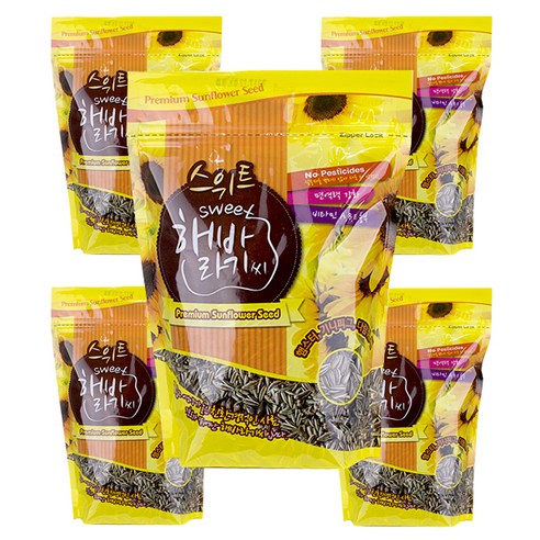애니멀밥 PSP 스위트 해바라기씨, 500g, 5개