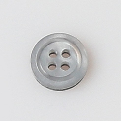 HR빅버튼 꽃기린 단추 10mm, 회색, 8개입