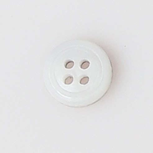 HR빅버튼 꽃기린 단추 10mm, 화이트, 12개입