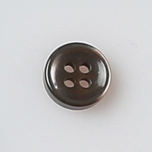 HR빅버튼 까치 단추 10mm, 브라운, 8개입