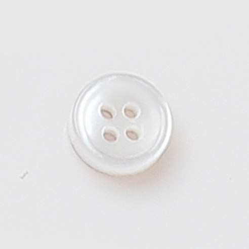 HR빅버튼 까치 단추 10mm, 화이트, 8개입