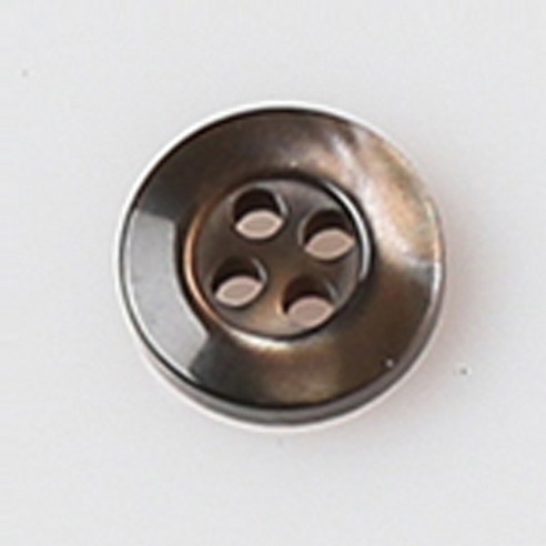 HR빅버튼 금잔화 단추 10mm, 브라운, 8개입