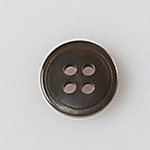 HR빅버튼 꽃다지 단추 10mm, 브라운, 12개입
