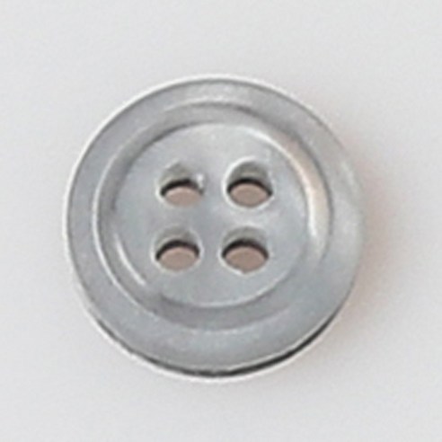 HR빅버튼 꽃기린 단추 10mm, 회색, 12개입