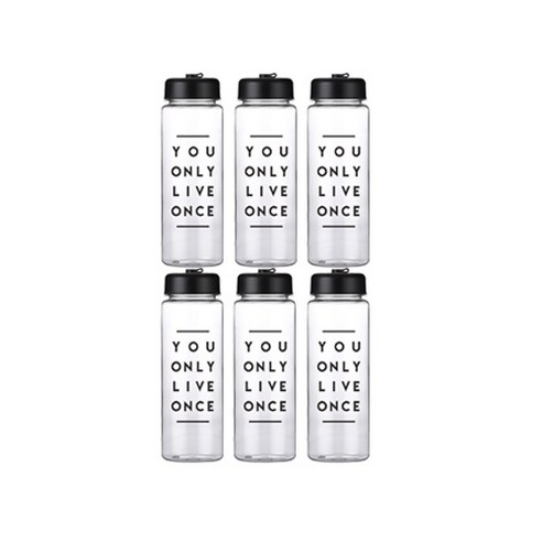 욜로 아이스 보틀 6p, 블랙, 500ml