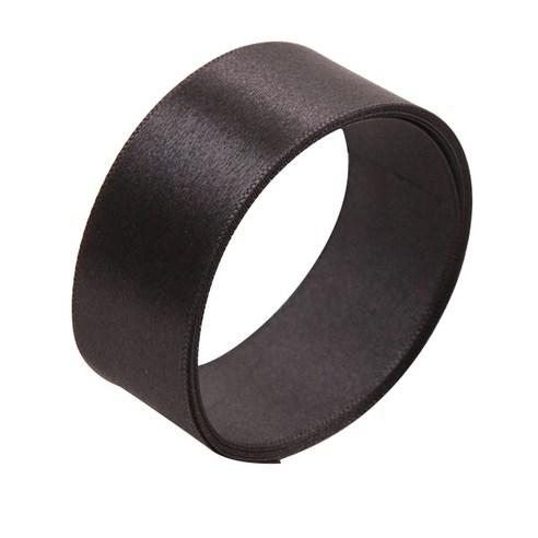 봄91 공단리본 50yard 25mm, 50 검정