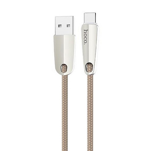 HOCO U35 Type C 고속충전 데이터 케이블, GOLD, 1개