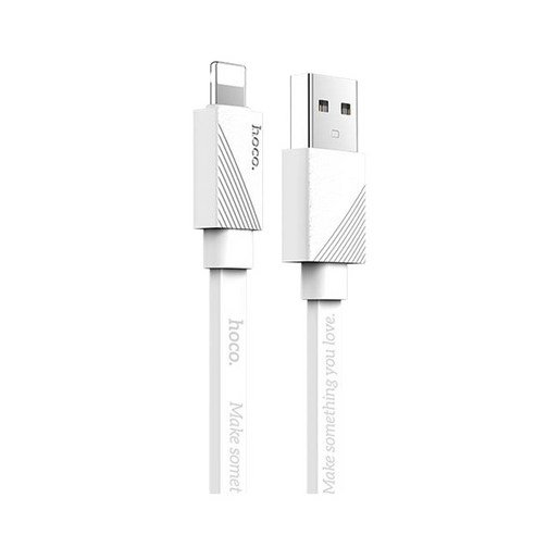 HOCO U34 APPLE 8PIN 고속충전 케이블, WHITE, 1개