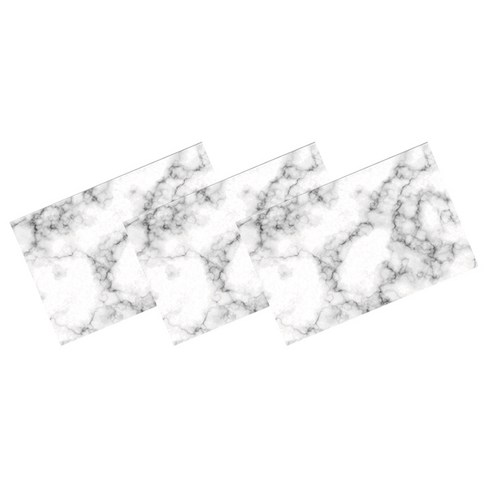 슈퍼식스 노르딕 싱그러운 여름 식탁 테이블매트 3p, 대리석, 45 x 30 cm